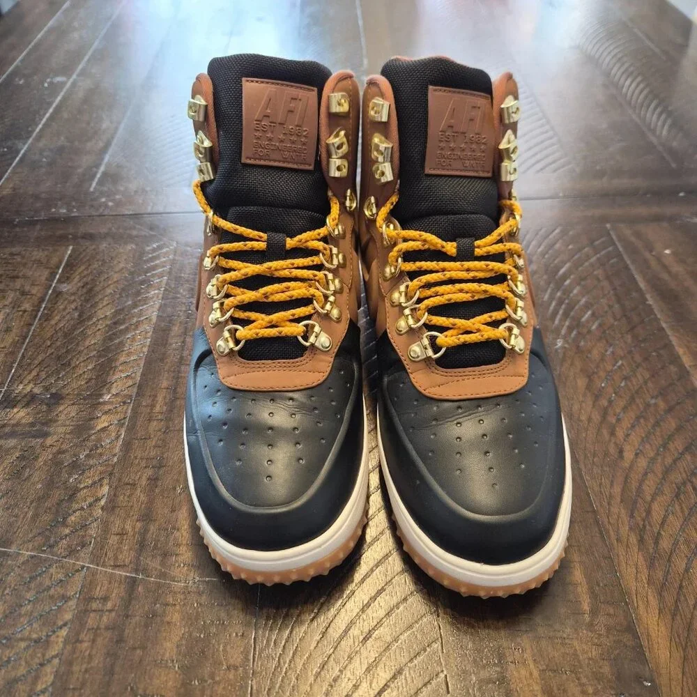 Nike Lunar Force 1 LF1 Duckboot Tan Black Size 9.5 BQ7930-001 - Picture 2 of 10